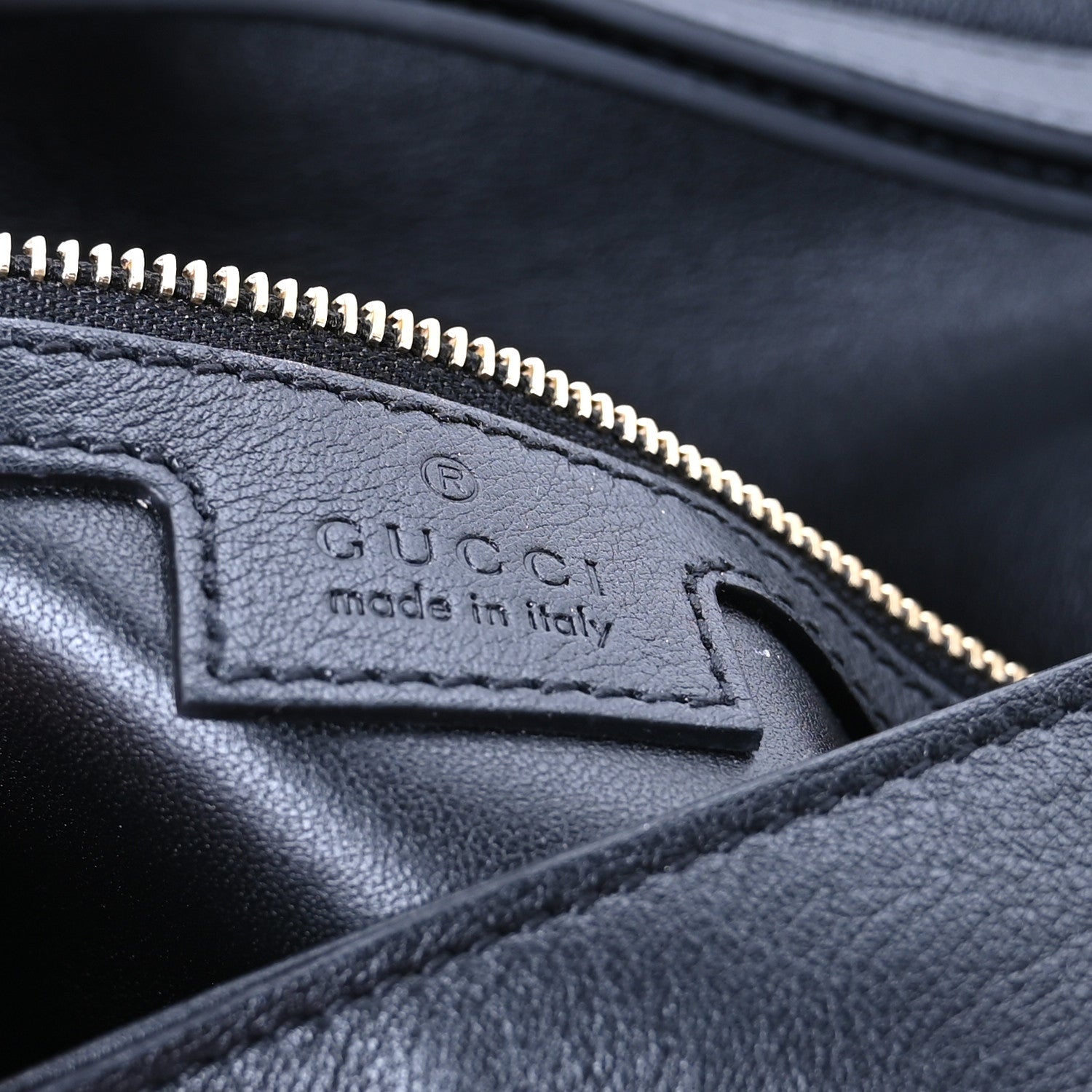 Gucci Roxy Calfskin Blondie Chain Shoulder Flap Bag Black 6 of 7