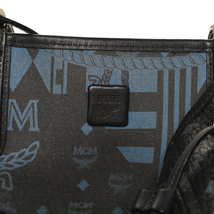 MCM Visetos Medium Reversible Shopper Tote Black 6 of 13