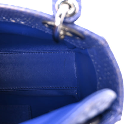Christian Dior Python Mini Lady Dior Blue 4 of 8
