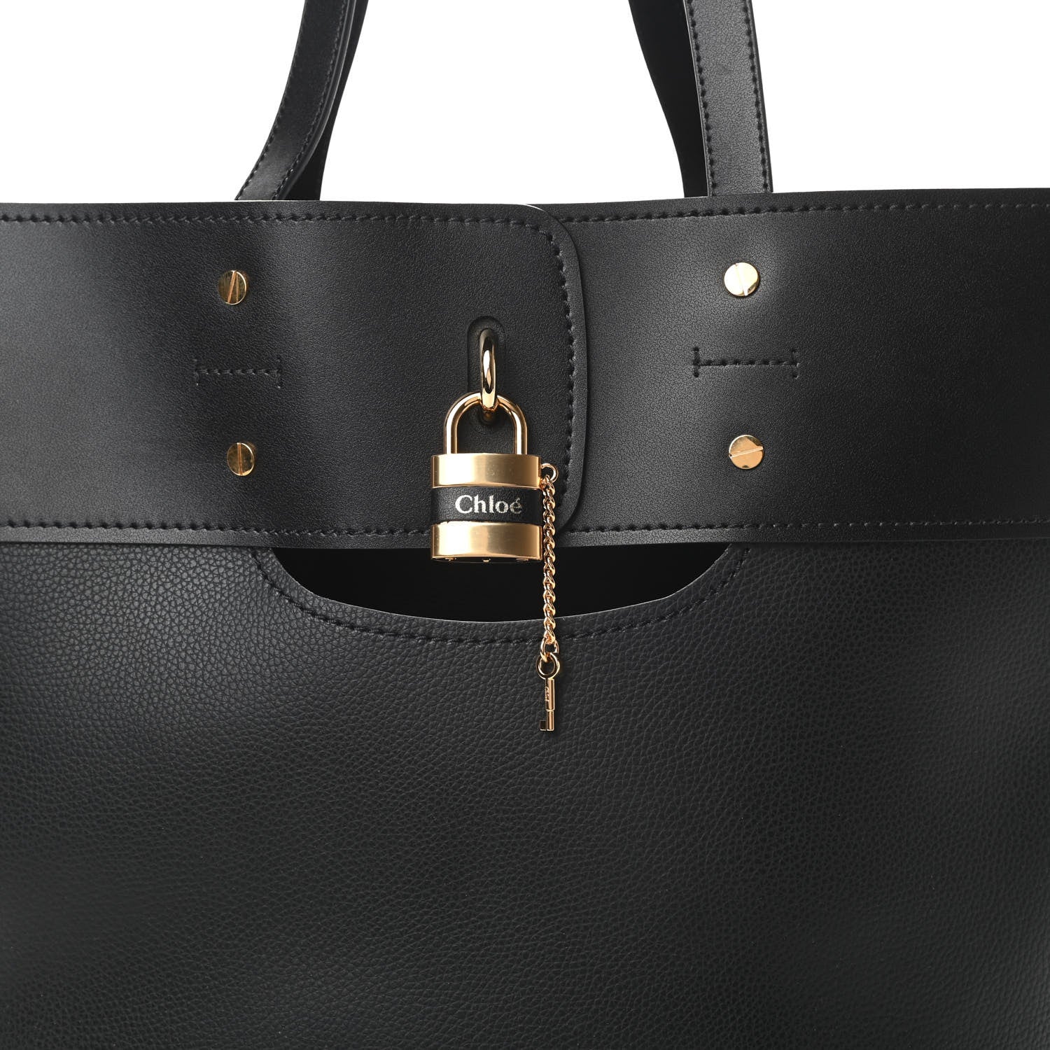 Chloe Smooth Grained Calfskin Medium Aby Tote Black 8 of 10