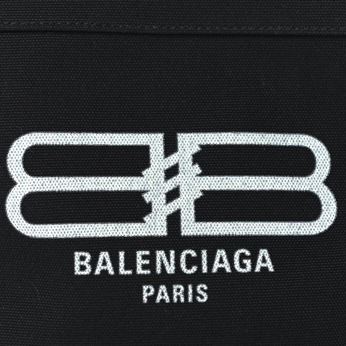Canvas BB Monogram Medium Jumbo Pouch  Black