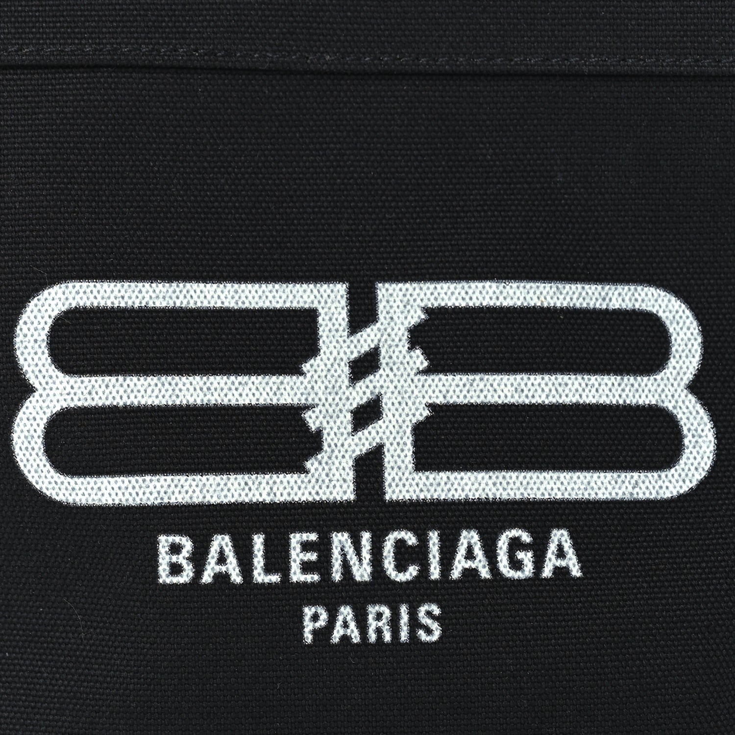 Balenciaga Canvas BB Monogram Medium Jumbo Pouch  Black 6 of 8