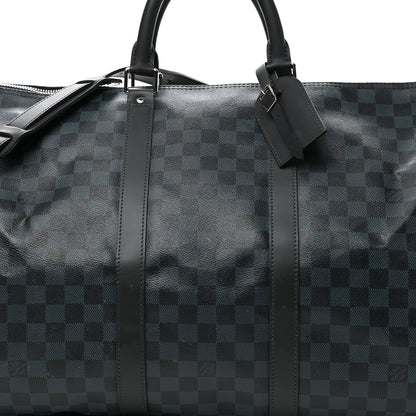 Louis Vuitton Damier Cobalt Keepall Bandouliere 55 8 of 12
