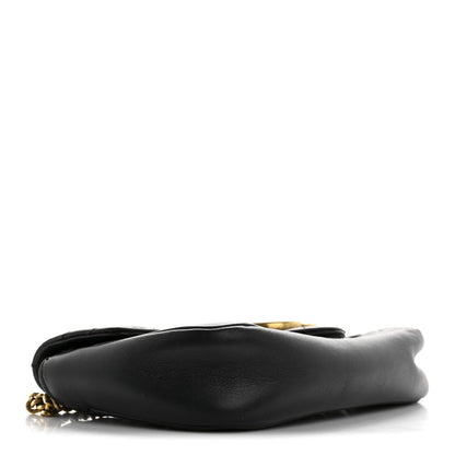 Gucci Calfskin Matelasse Super Mini GG Marmont Shoulder Bag Black 4 of 7