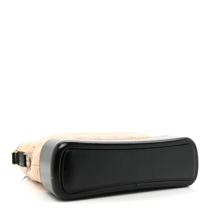 Chanel Aged Calfskin Quilted Large Gabrielle Hobo Beige Black 4 of 14