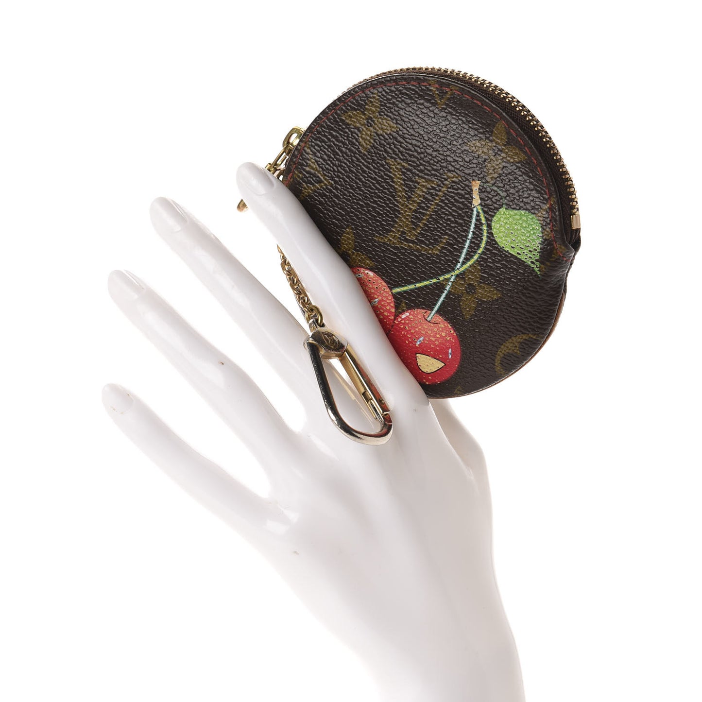 Monogram Cerises Round Coin Purse