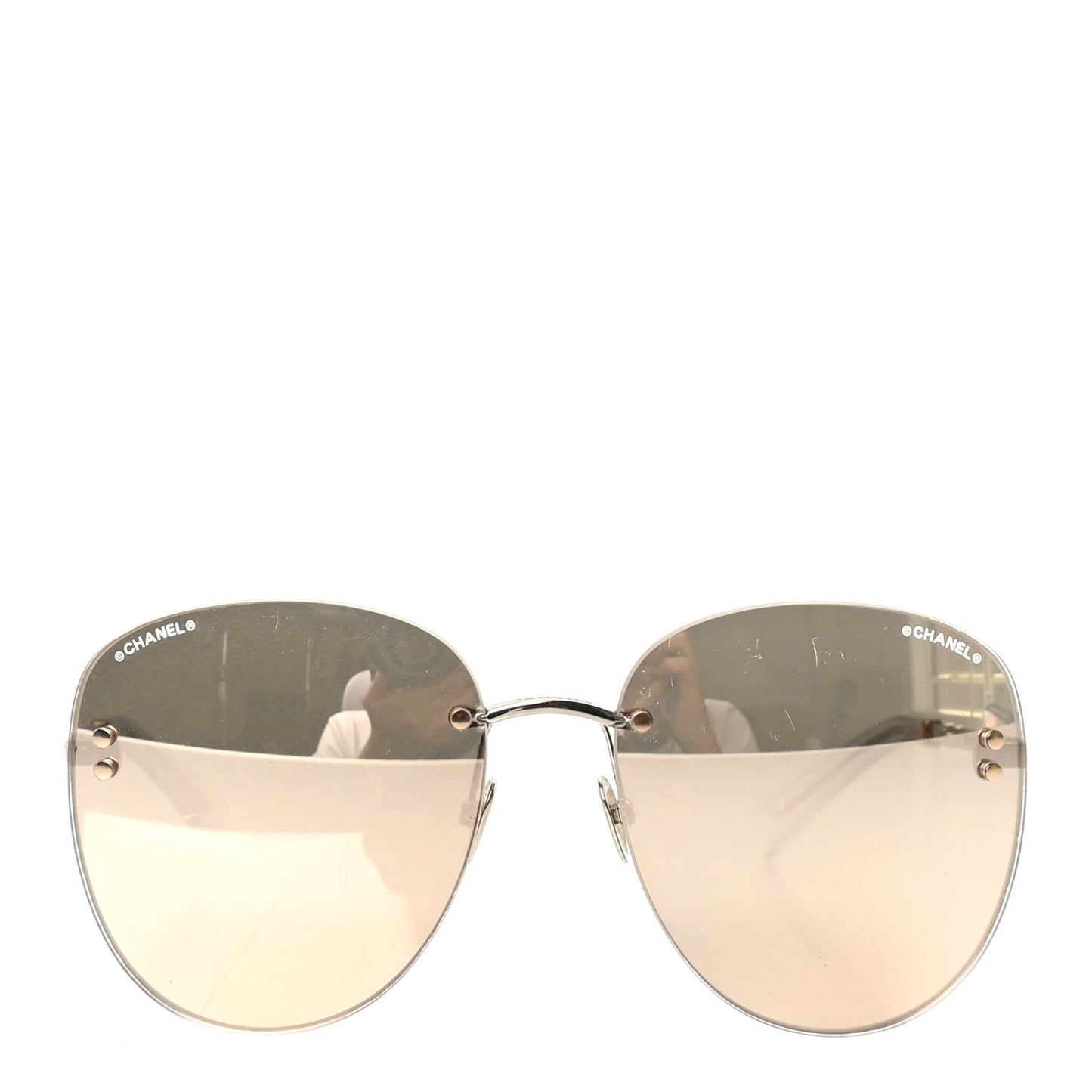 Metal Mirrored Sunglasses 71307 Gold