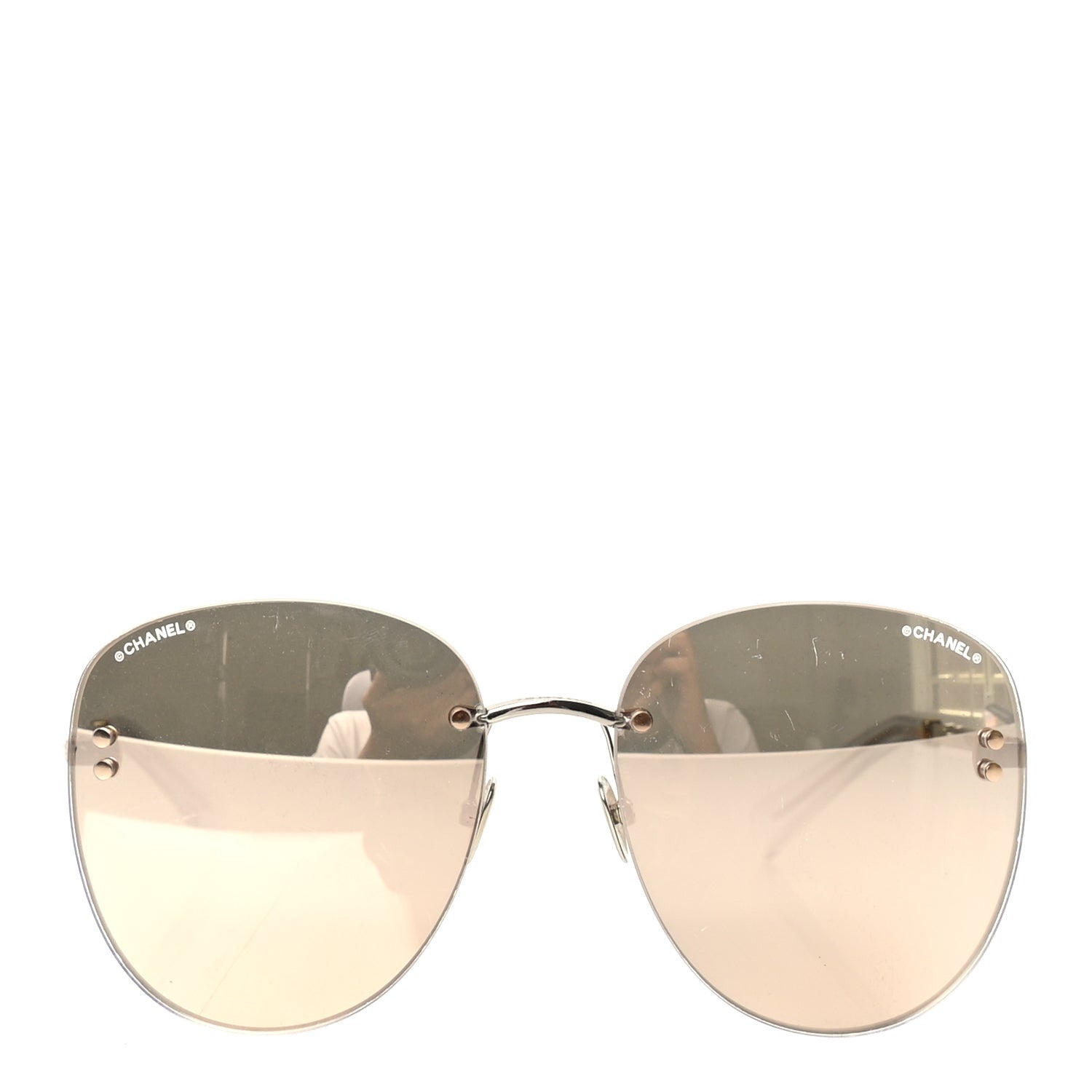 Chanel Metal Mirrored Sunglasses 71307 Gold 2 of 7