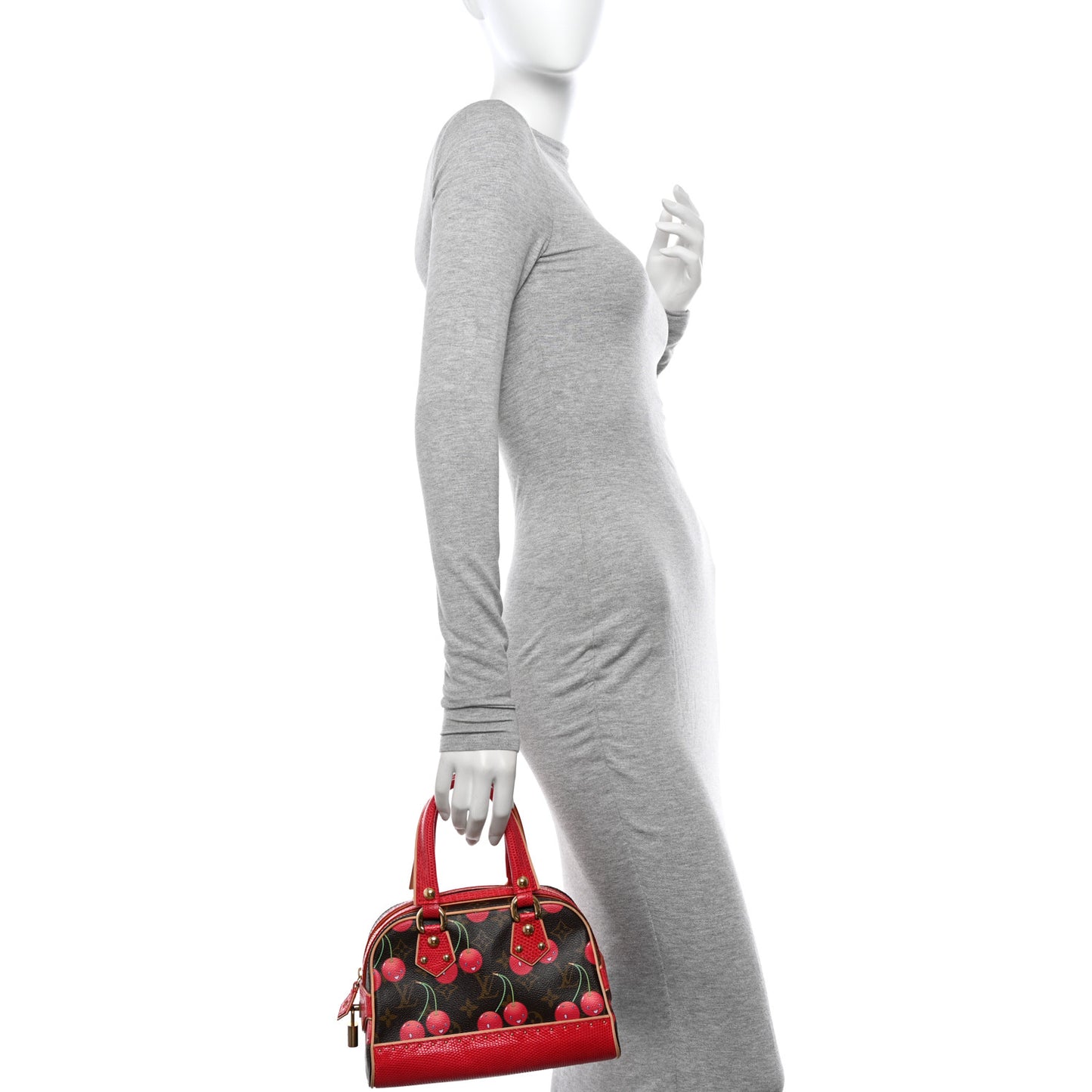 Lizard Monogram Cerises Neo Deauville