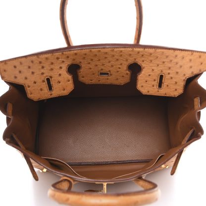 Hermes Ostrich Birkin 35 Gold 6 of 27