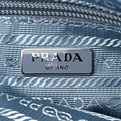 Prada Re-Nylon Vela Saffiano Mini Pochette Bag Celeste 5 of 10