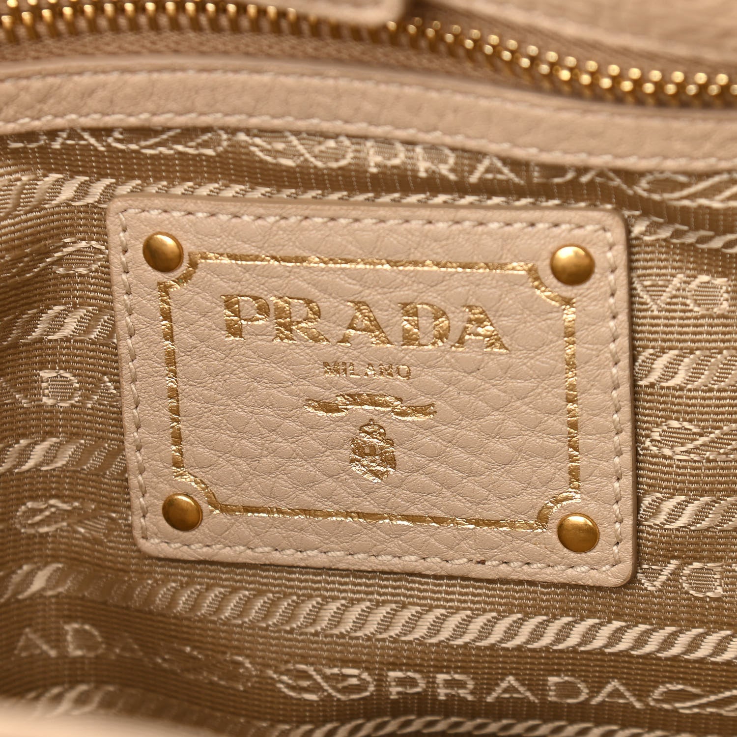 Prada Vitello Daino Side Pocket Hobo Sabbia 5 of 9