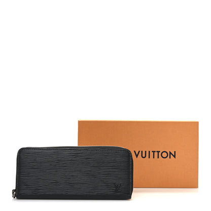 Louis Vuitton Epi Clemence Wallet Black 8 of 8