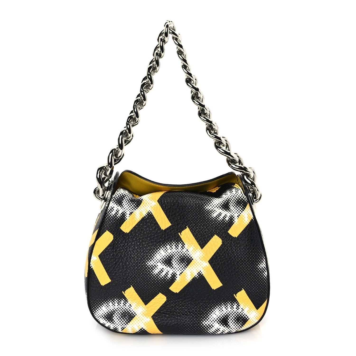 Prada Vitello Daino Eye Inside Hobo Black 1 of 8