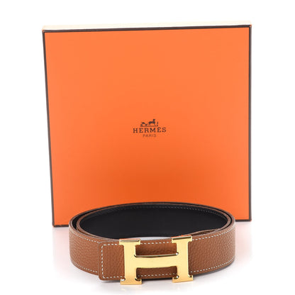 Hermes Box Togo 24mm Mini H Belt Black Gold 9 of 9