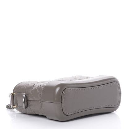 Chanel Aged Calfskin Quilted Small Gabrielle Hobo Grey 4 of 11