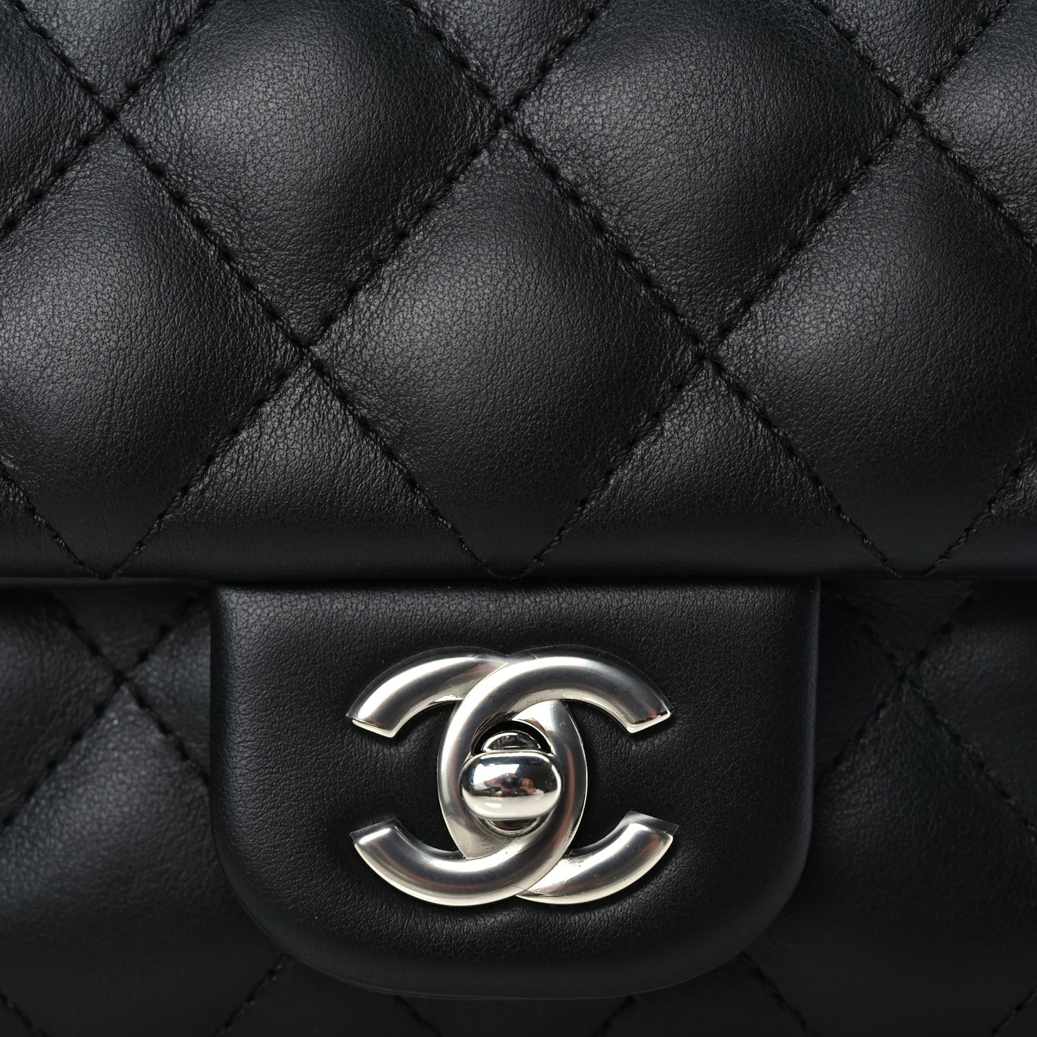Chanel Calfskin Quilted CC Uniform Flap Belt Bag Black 7 of 9