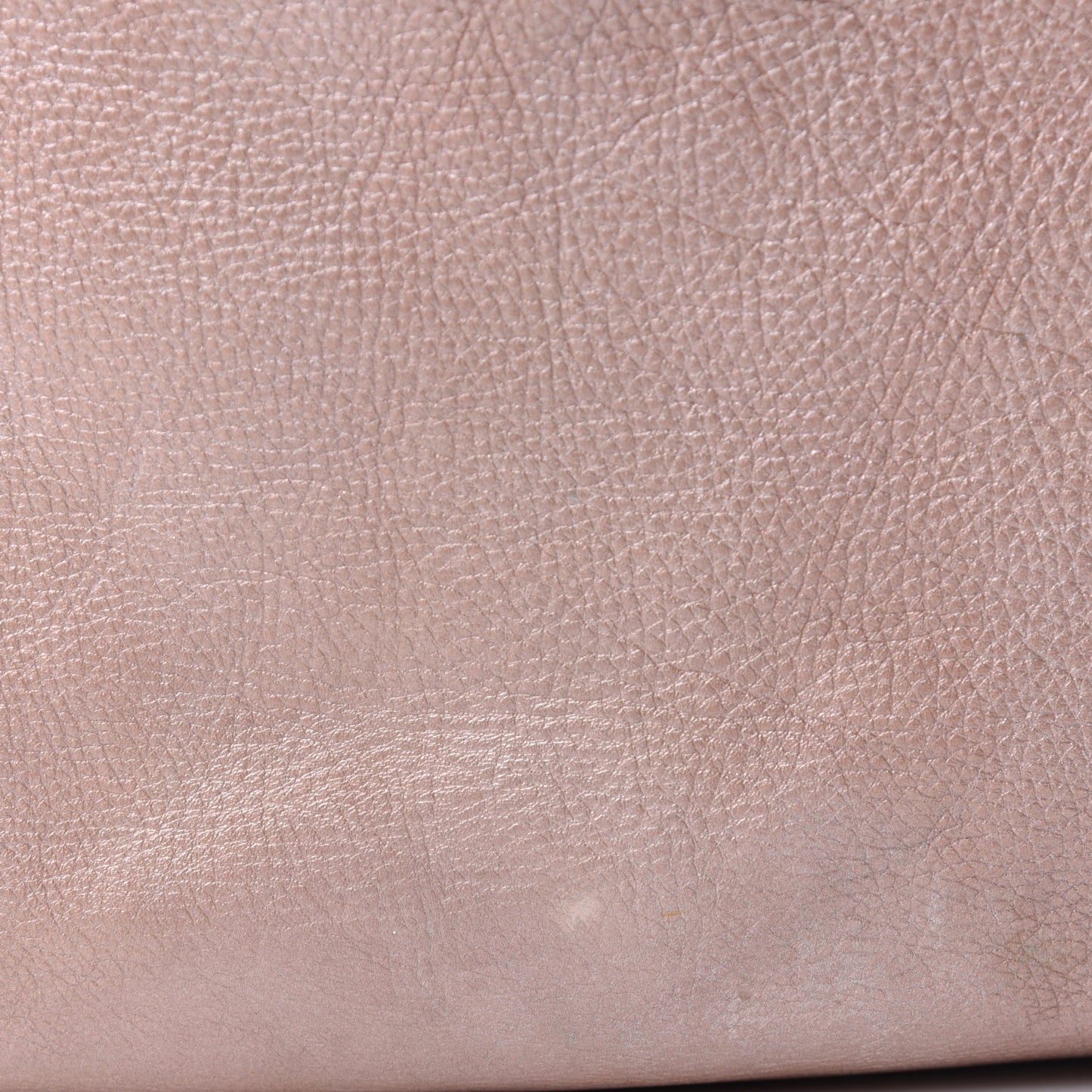 Metallic Pebbled Calfskin Medium Soho Shoulder Bag Pink