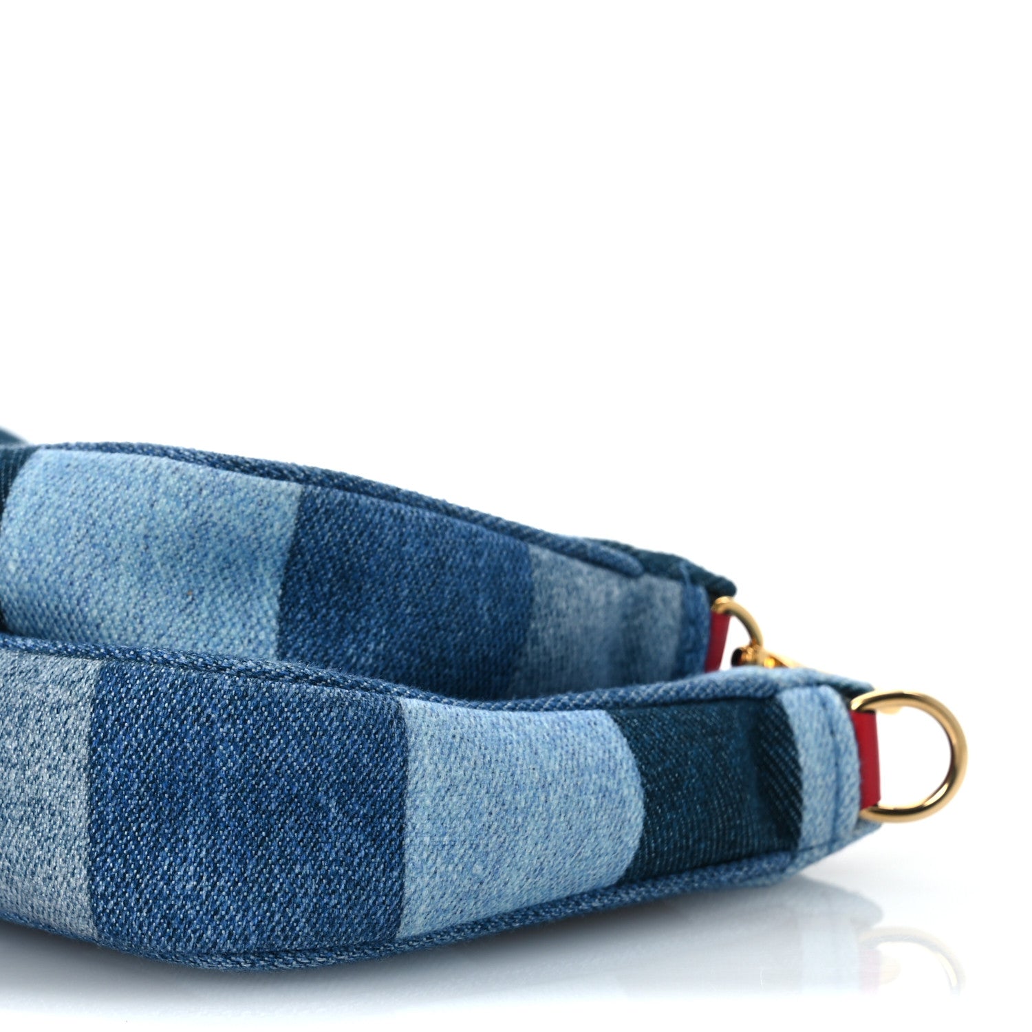 Louis Vuitton Denim Damier Monogram Patchwork Multi Pochette Accessories Blue Rouge 14 of 14