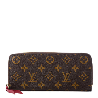 Louis Vuitton Monogram Clemence Wallet Fuchsia 1 of 9