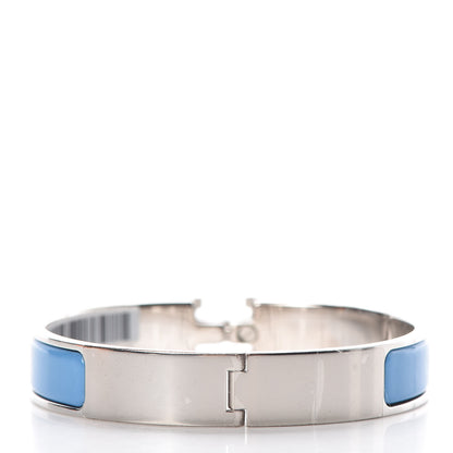 Hermes Enamel Narrow Clic Clac H Bracelet GM Bleu Cielo 3 of 5
