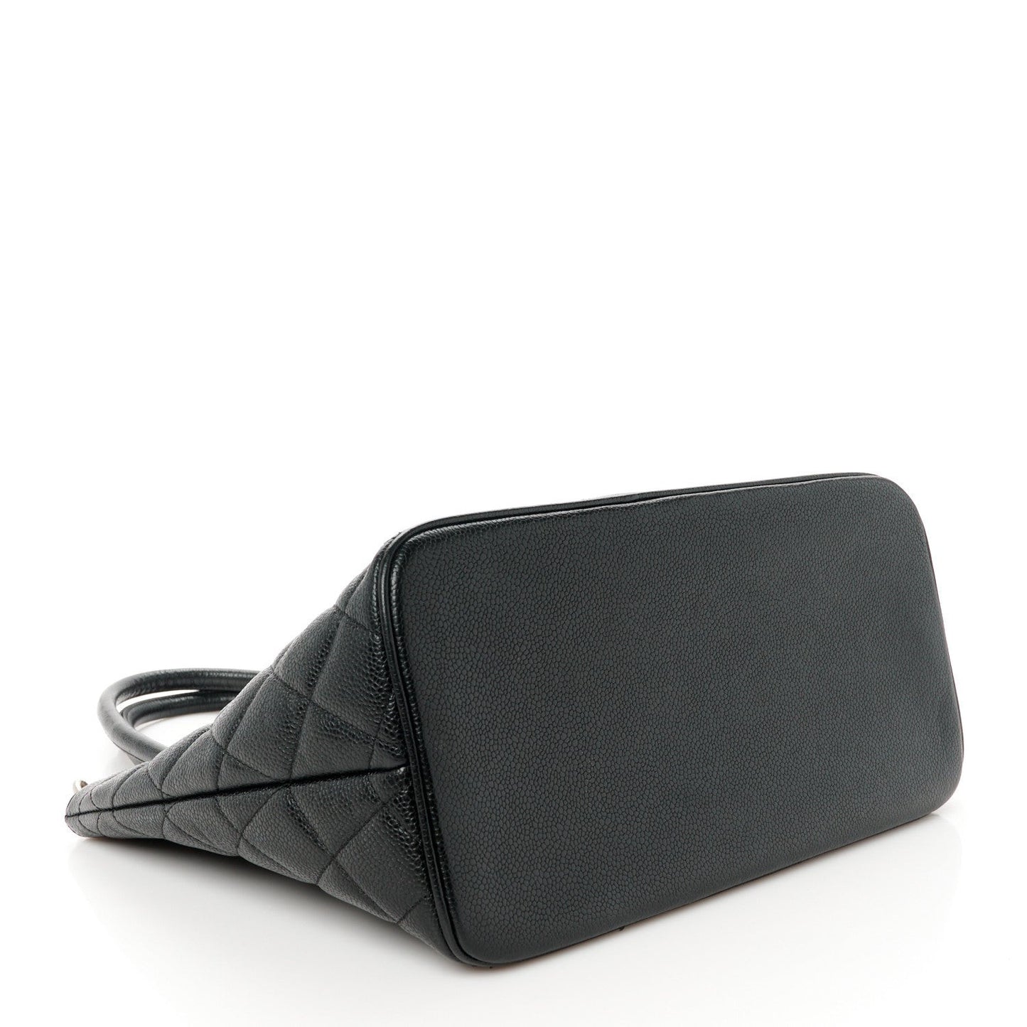 Caviar Quilted Medallion Tote Black