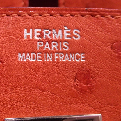 Hermes Ostrich BIRKIN 35 Orange 9 of 11