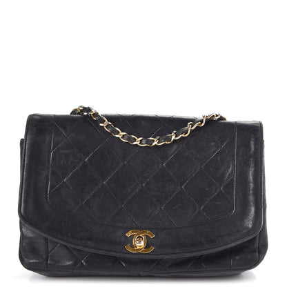Chanel Lambskin Quilted Medium Single Flap Black 1 of 15