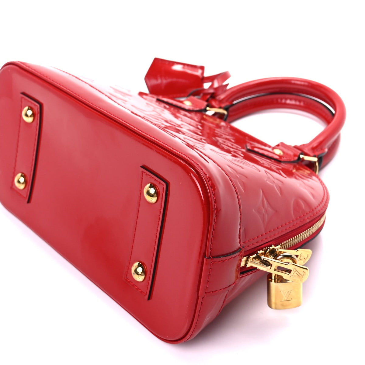 Louis Vuitton Vernis Alma BB  Rouge Grenadine 7 of 8