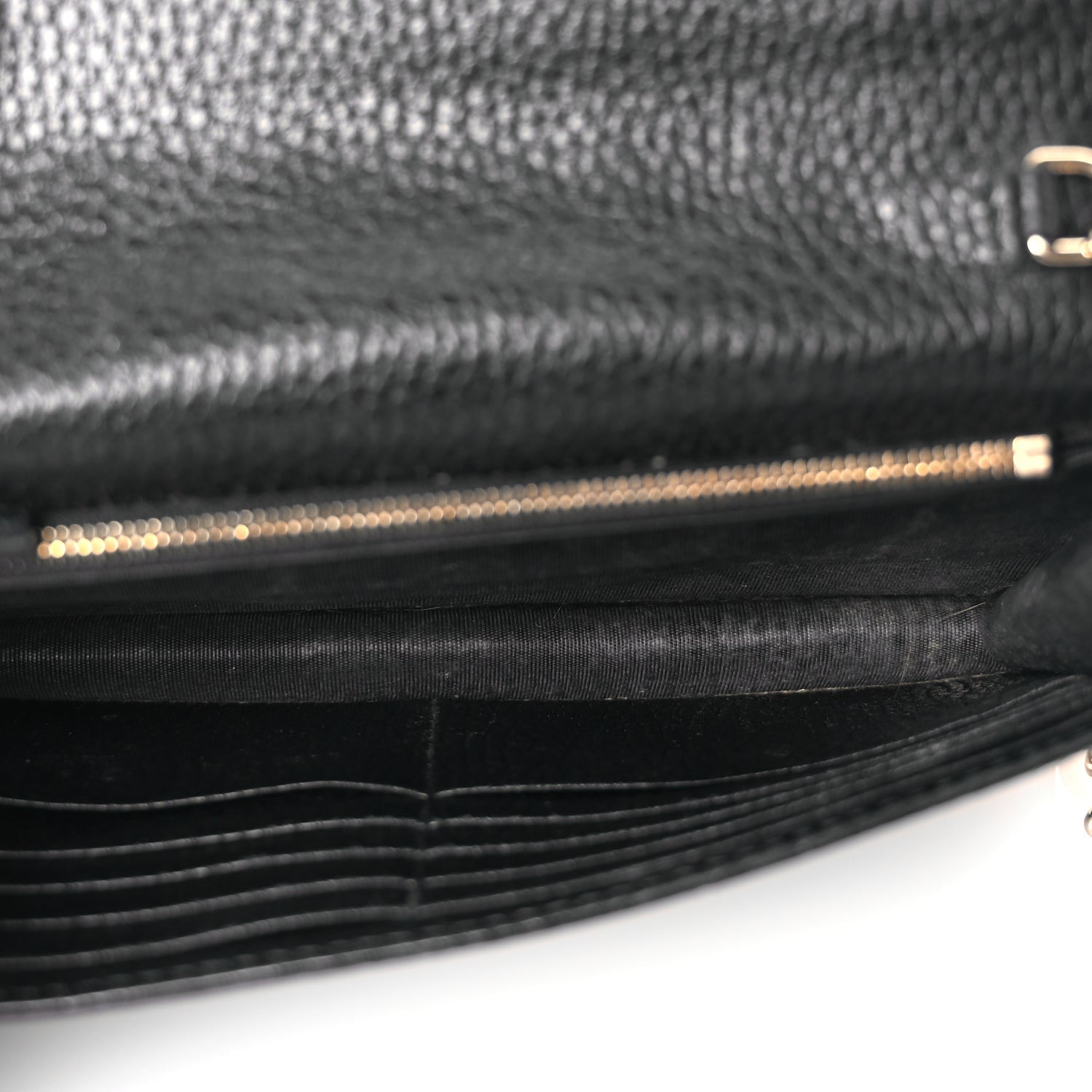 Gucci Dollar Calfskin Medium Betty Chain Wallet Black 4 of 8