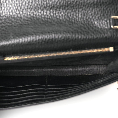 Gucci Dollar Calfskin Medium Betty Chain Wallet Black 4 of 8