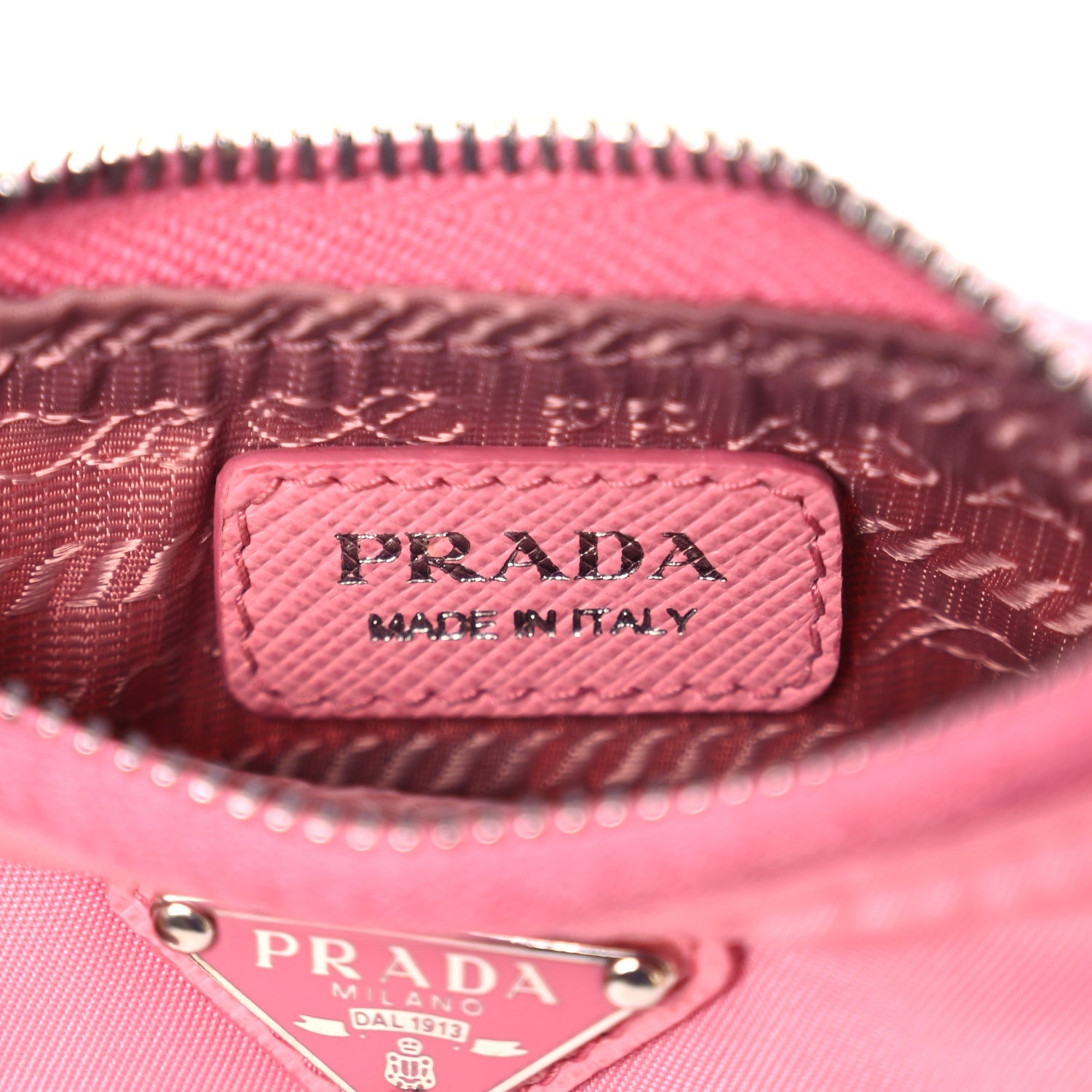 Prada Tessuto Nylon Saffiano Mini Re-Edition 2000 Shoulder Bag Begonia 5 of 8