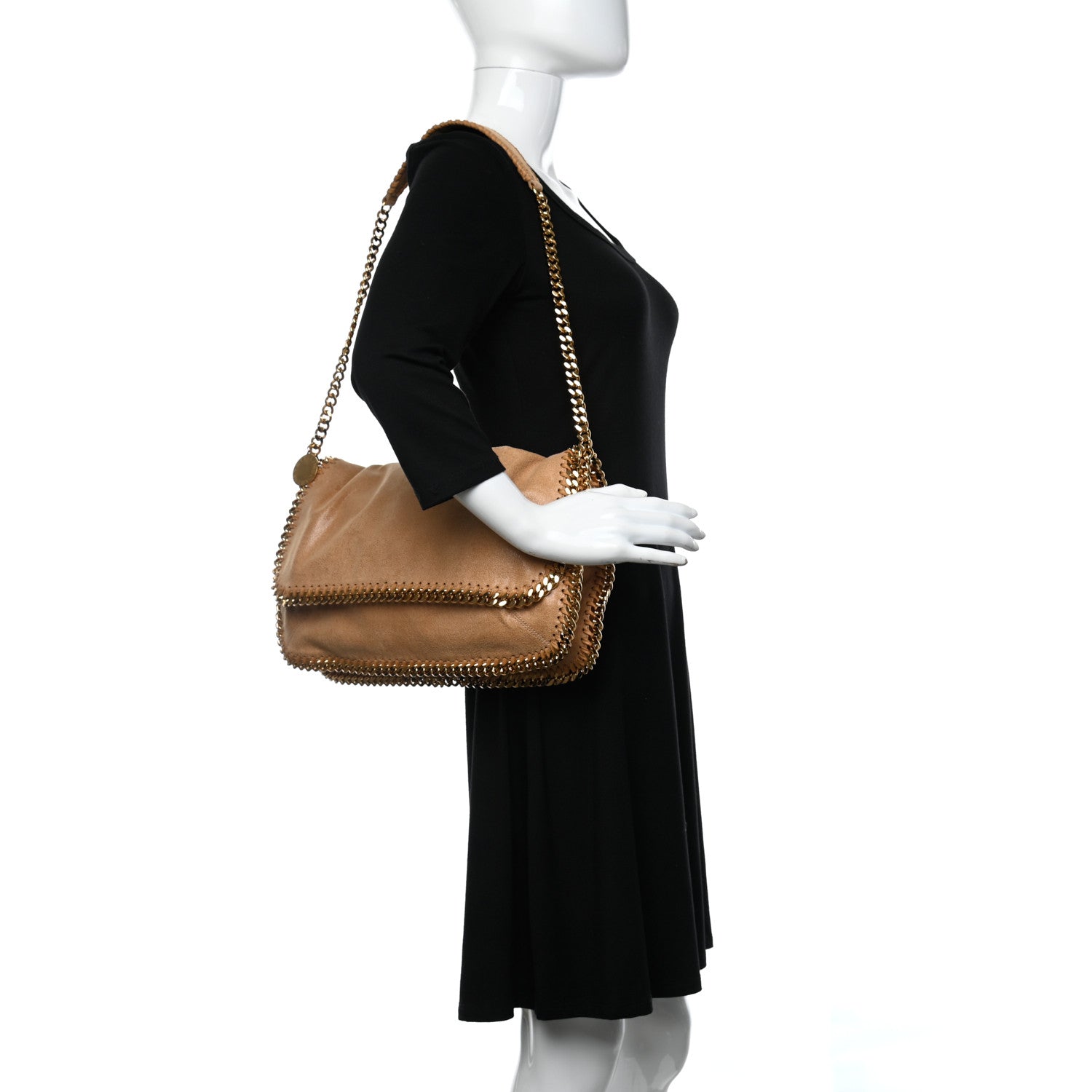 Stella McCartney Shaggy Deer Falabella Messenger Tan 2 of 12