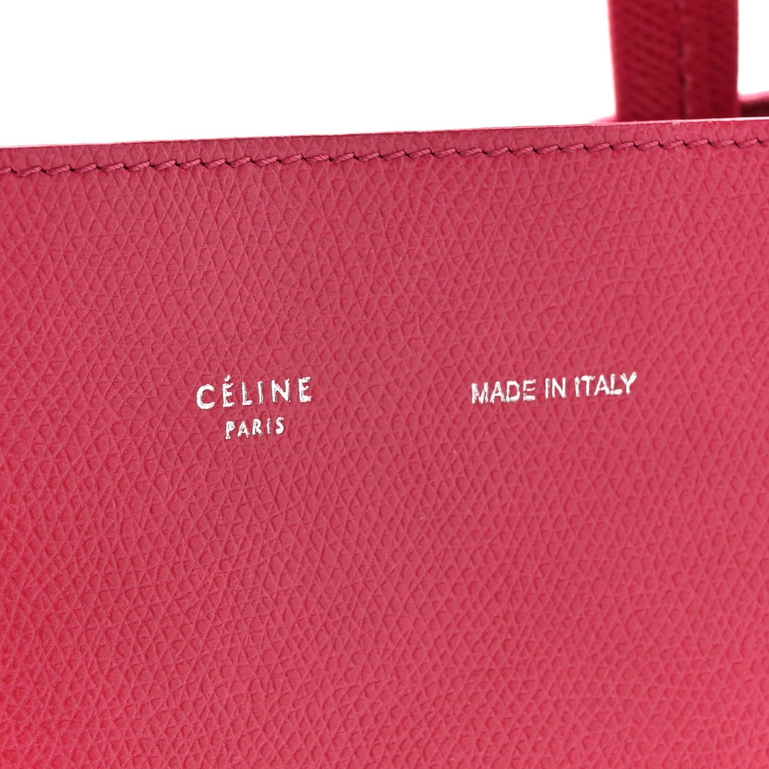 Celine Grained Calfskin Medium Horizontal Cabas Phantom Pink 6 of 7