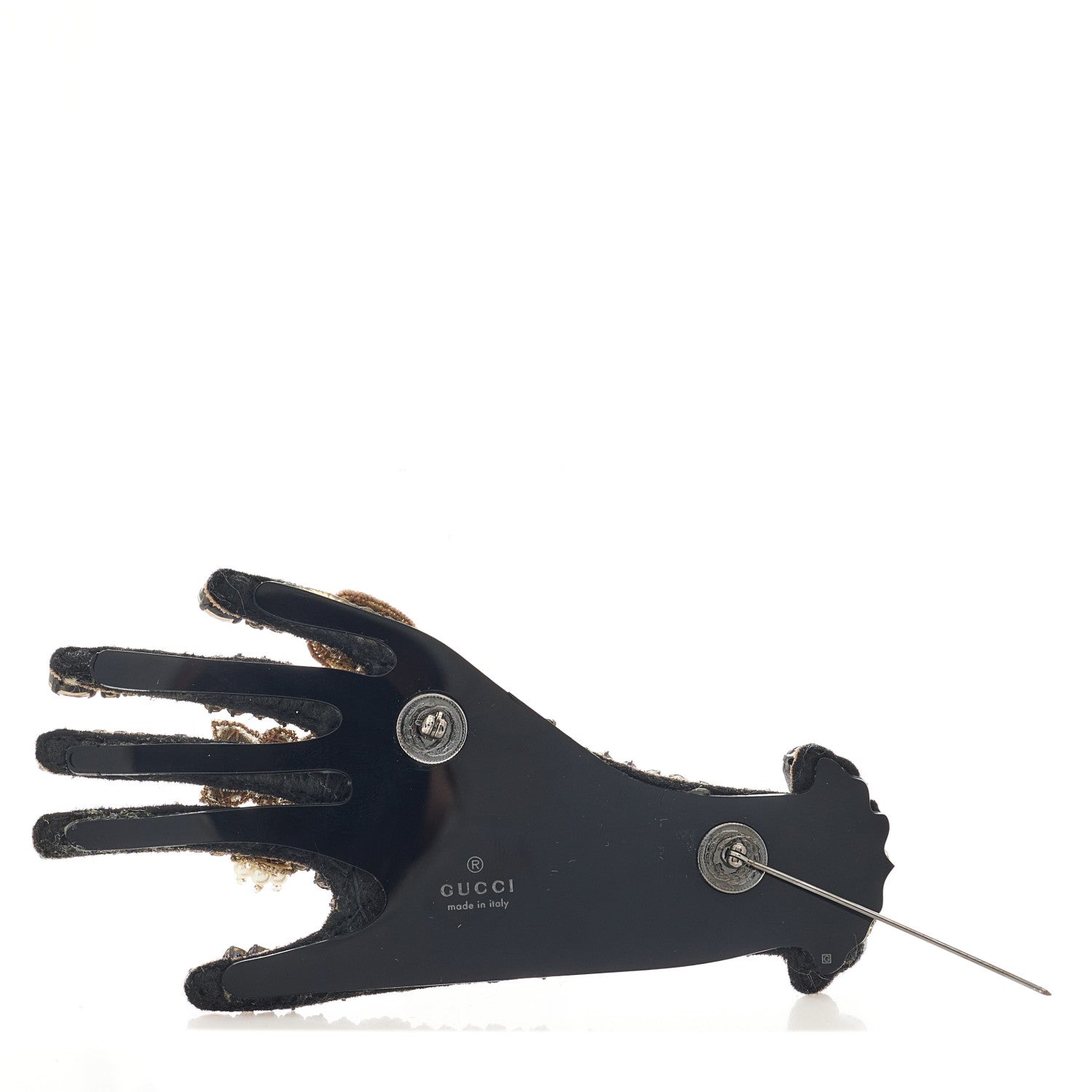 Gucci Crystal Hand Brooch Multicolor 3 of 4