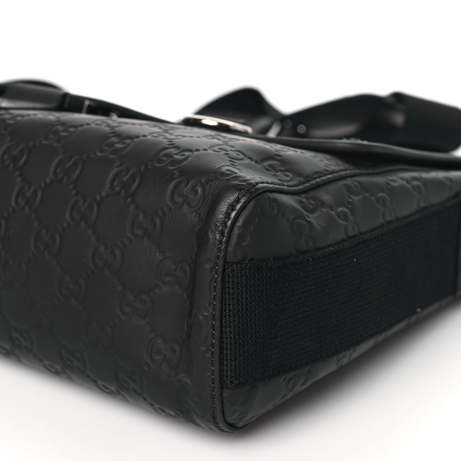 Gucci Rubber Guccissima Medium Messenger Bag Black 10 of 11