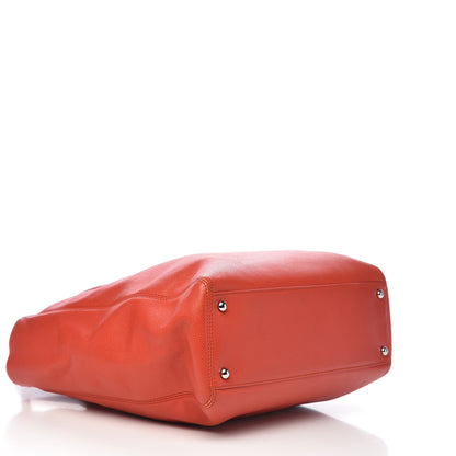 Chanel Caviar Tall Cerf Tote Red 4 of 14