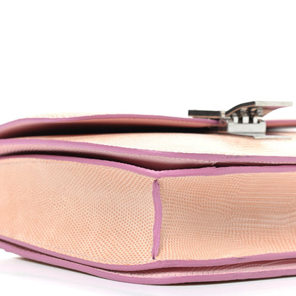 Celine Lizard Medium Classic Box Flap Bag Pink 4 of 12
