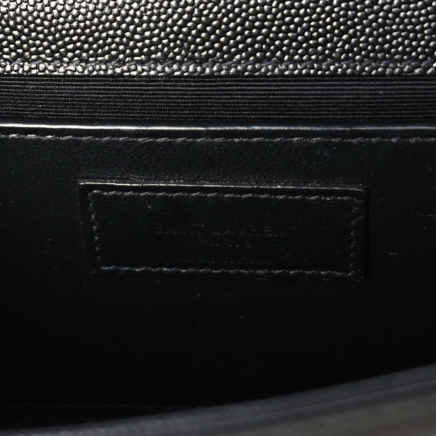 Saint Laurent Grain De Poudre Small Monogram Monochrome Kate Satchel Black 5 of 8