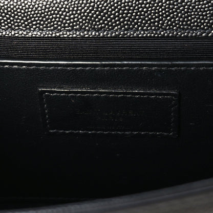 Saint Laurent Grain De Poudre Small Monogram Monochrome Kate Satchel Black 5 of 8