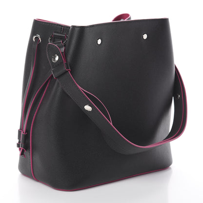 Louis Vuitton Calfskin Lockme Bucket Black 2 of 7