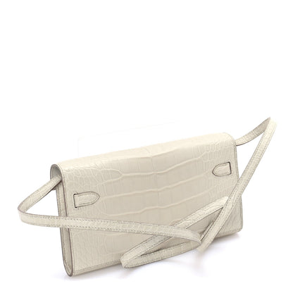Hermes Matte Alligator Kelly Wallet To Go  Betton 2 of 7