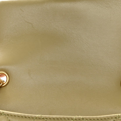 Chanel Lambskin Enamel Quilted Mini Coco Hearts Square Flap Light Green 12 of 13