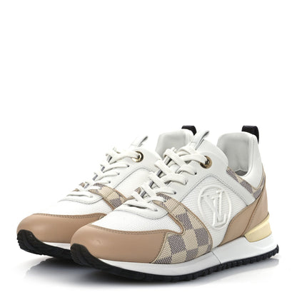 Louis Vuitton Calfskin Damier Azur Run Away Sneakers White 4 of 7