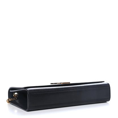 Saint Laurent Grain De Poudre Medium Classic Monogram Kate Satchel Black 3 of 4