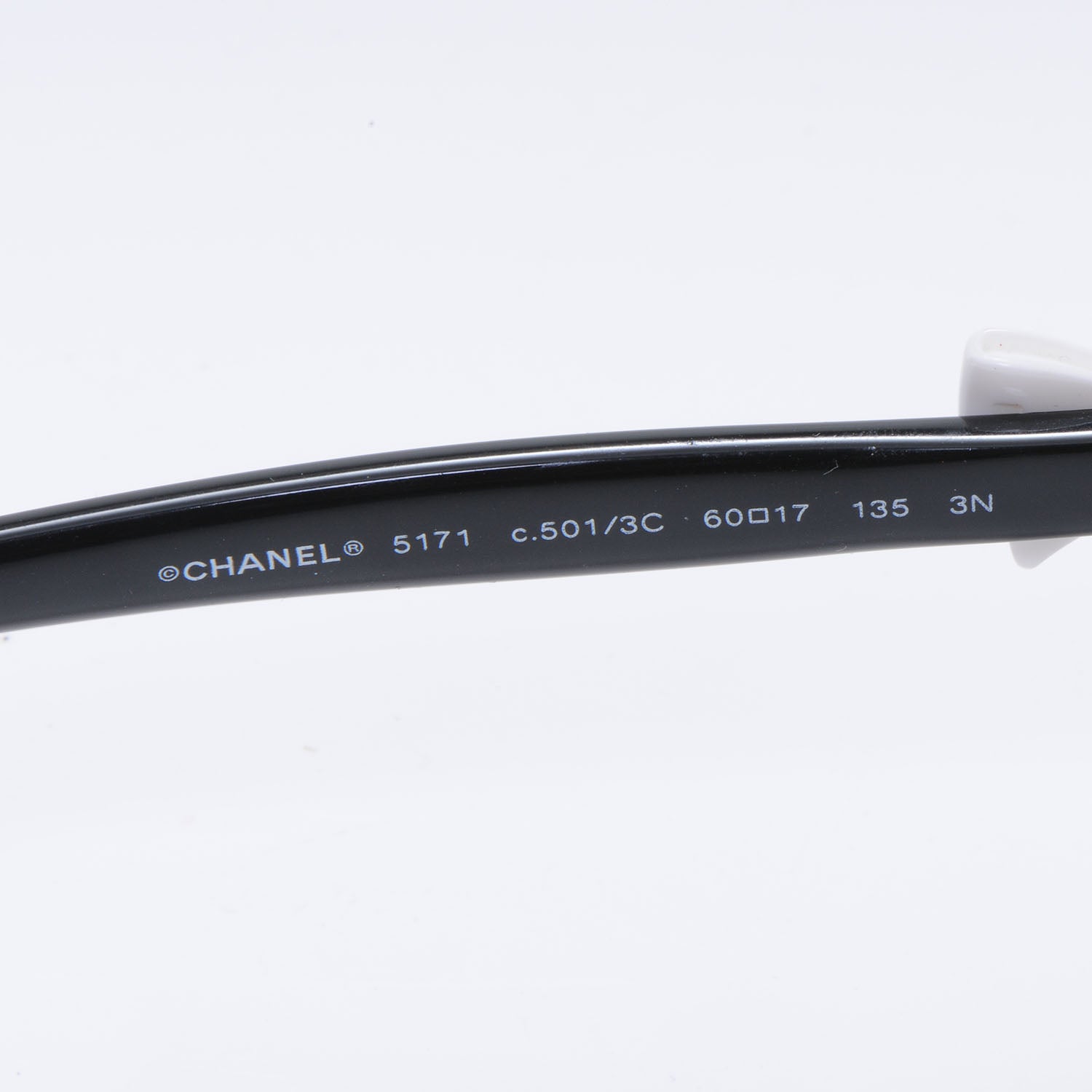 Chanel Acetate CC Bow Sunglasses 5171 Black White 5 of 5