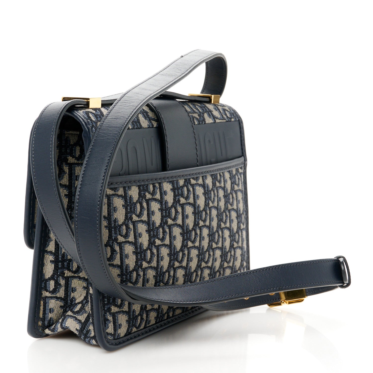 Christian Dior Oblique 30 Montaigne Flap Bag Blue 3 of 11