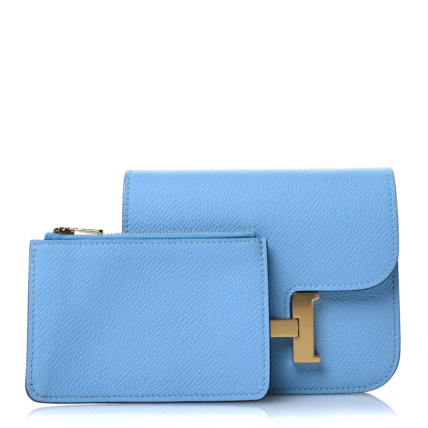 Hermes Epsom Constance Slim Wallet Celeste 3 of 9