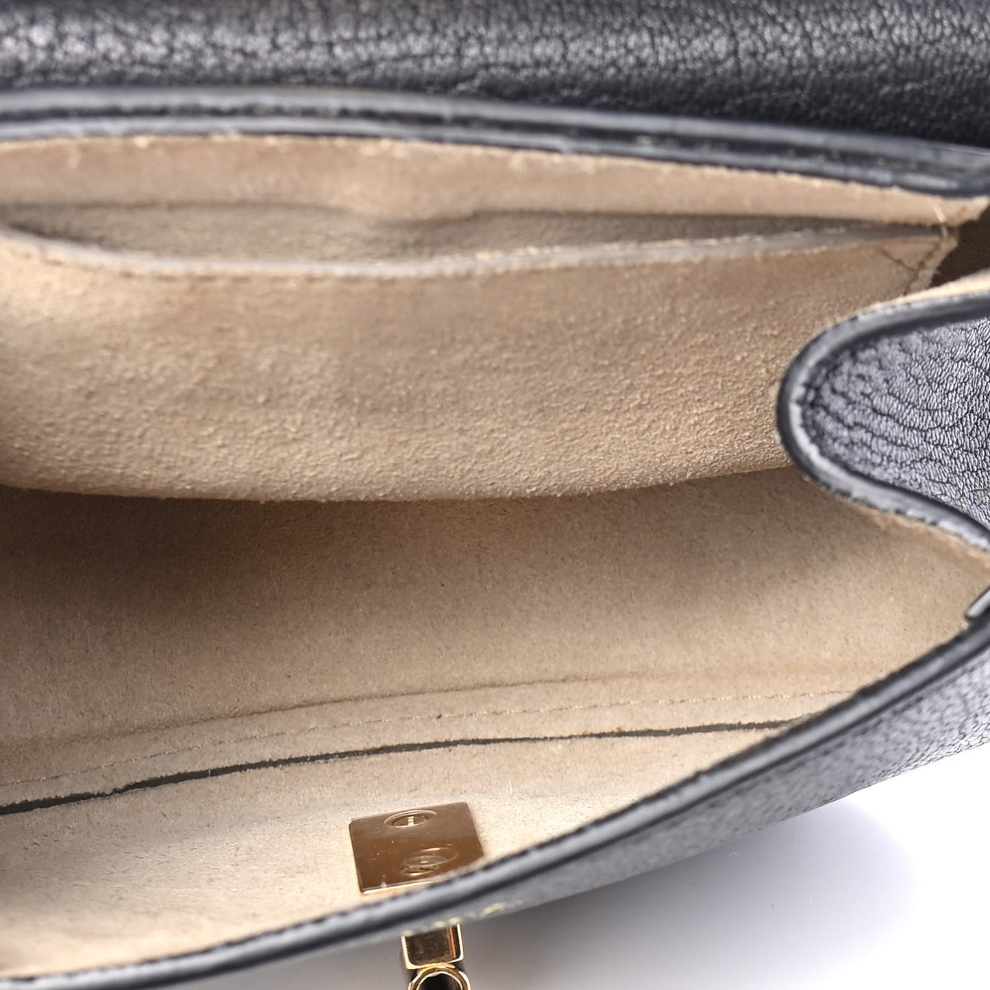 Grained Lambskin Mini Drew Shoulder Bag Black