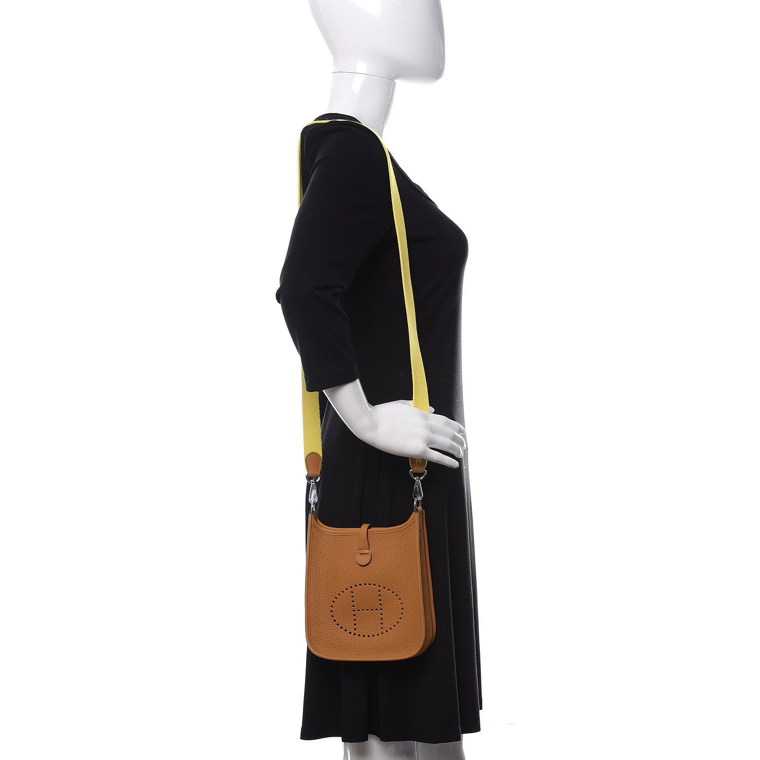 Hermes Taurillon Maurice Amazone Evelyne TPM Sesame Lime 2 of 10